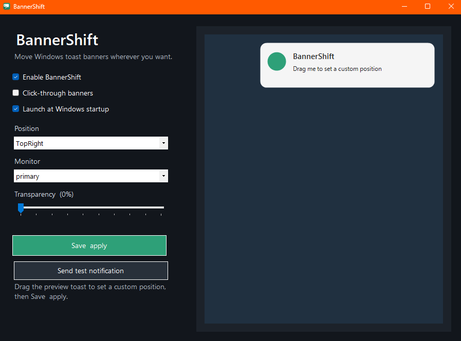 BannerShift
