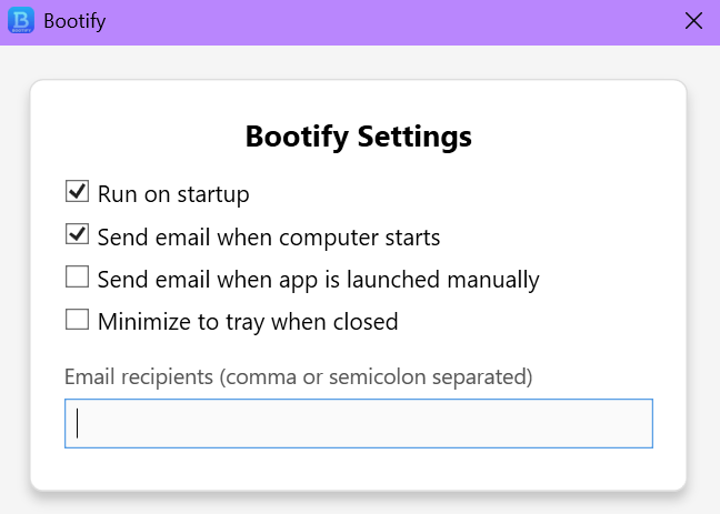 Bootify