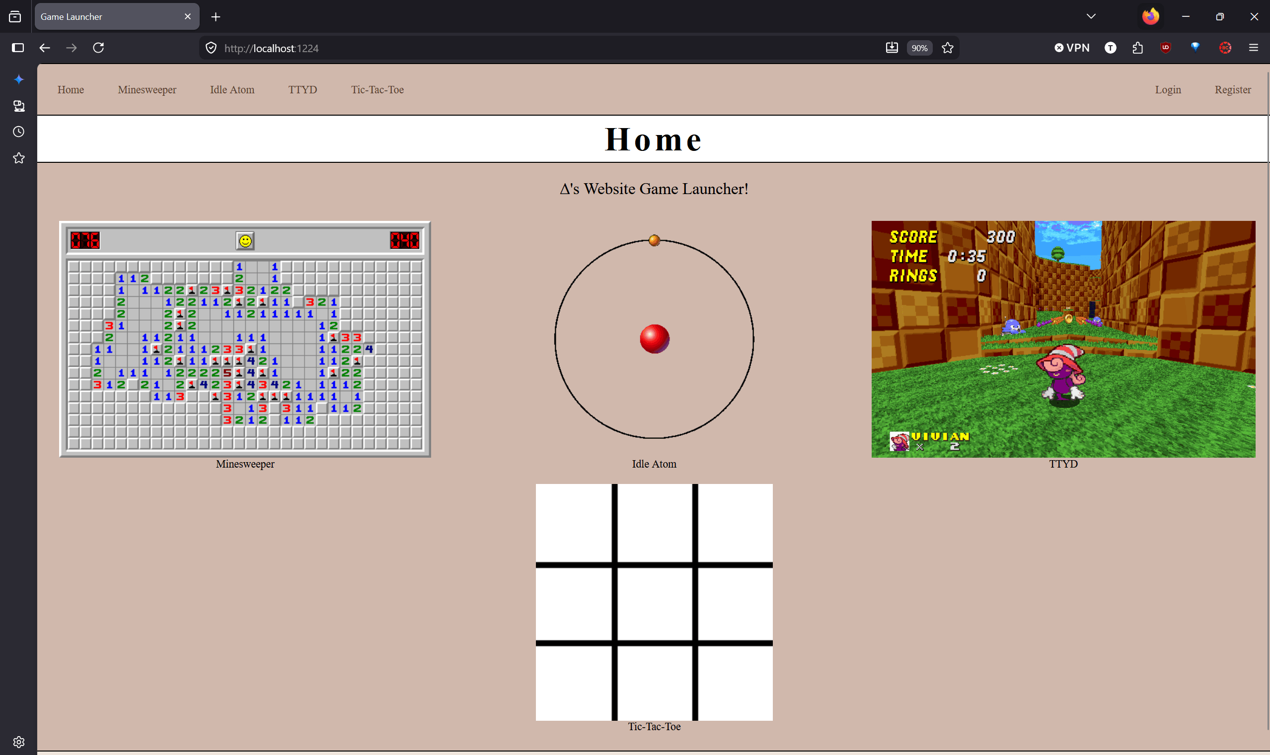 Web Game Launcher