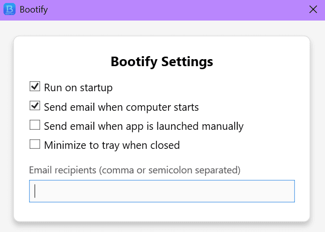 Bootify