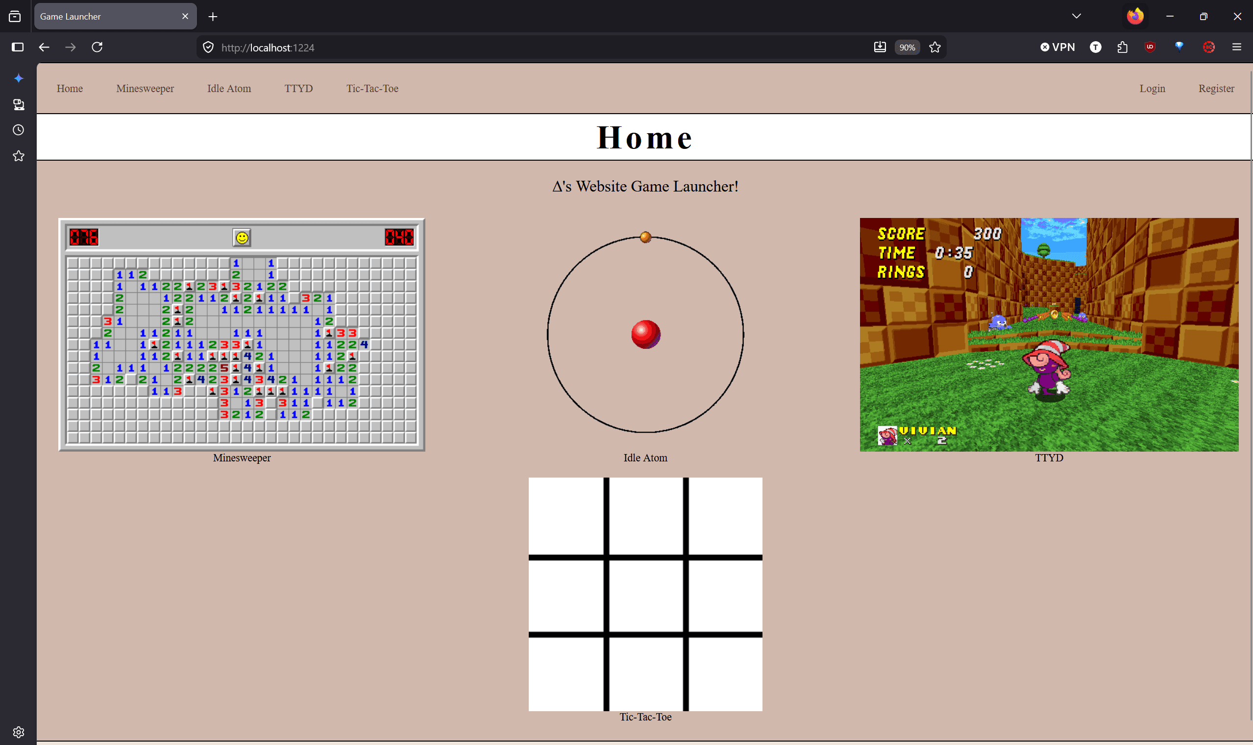 Web Game Launcher